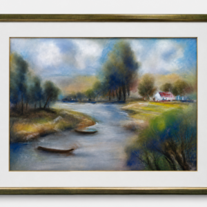 Kunstgemälde „Am Fluss“