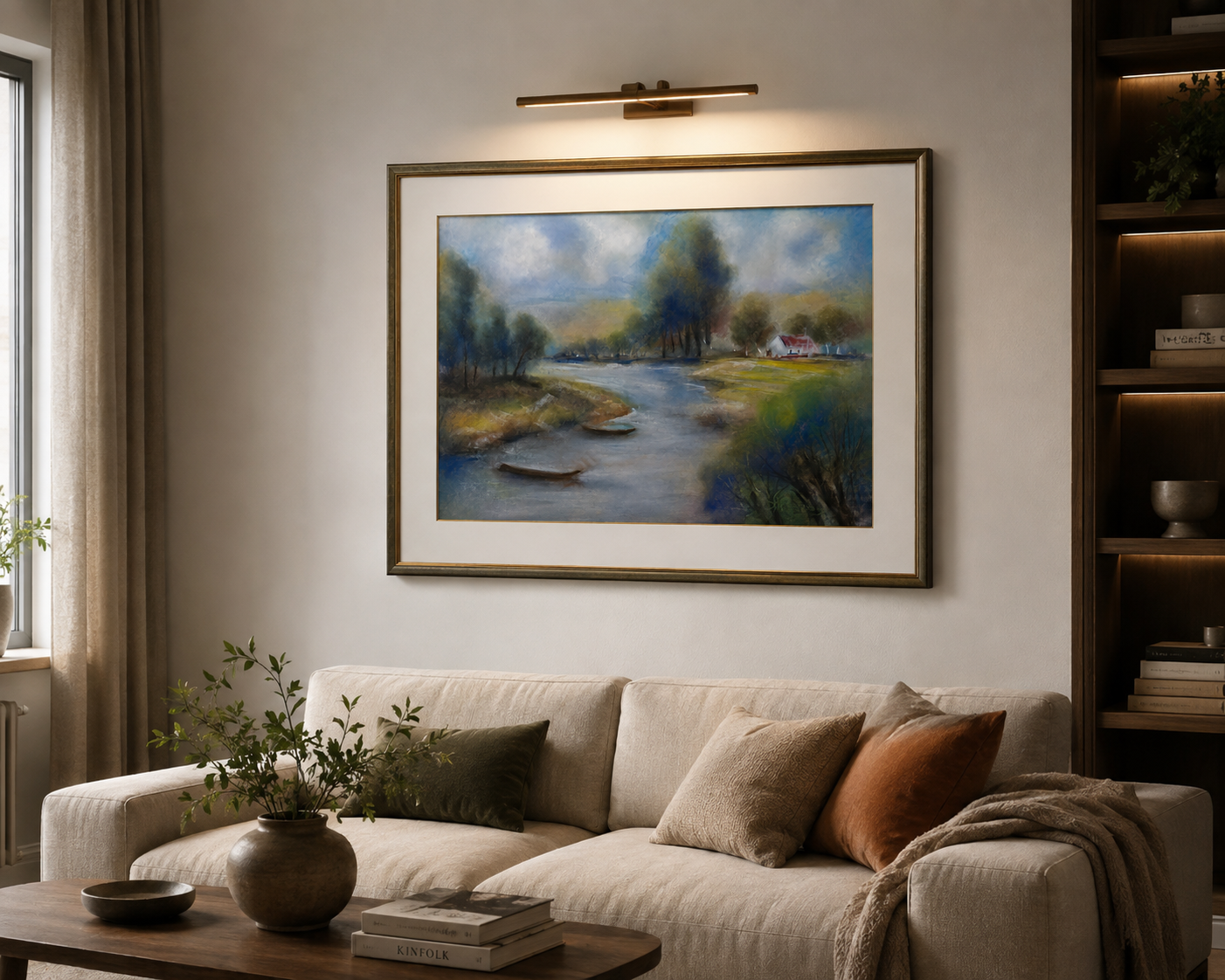 Kunstgemälde „Am Fluss“ - Image 3